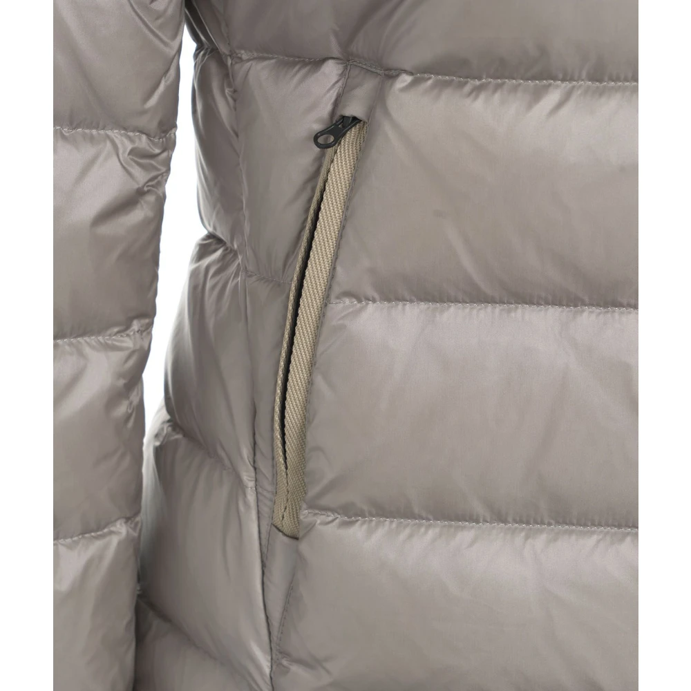 Blauer Zilver Gewatteerd Donsjack Vrouwen Gray Dames