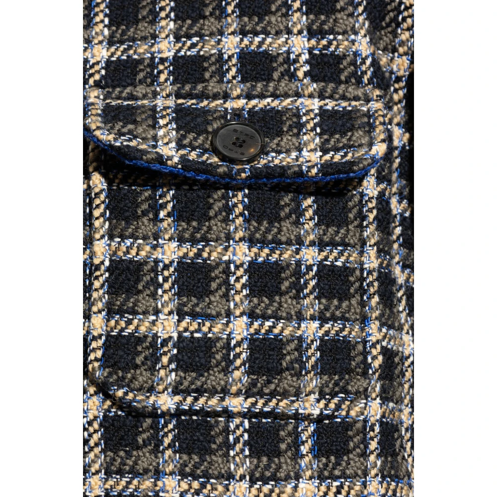 ETRO Jas met ruitpatroon Black Heren