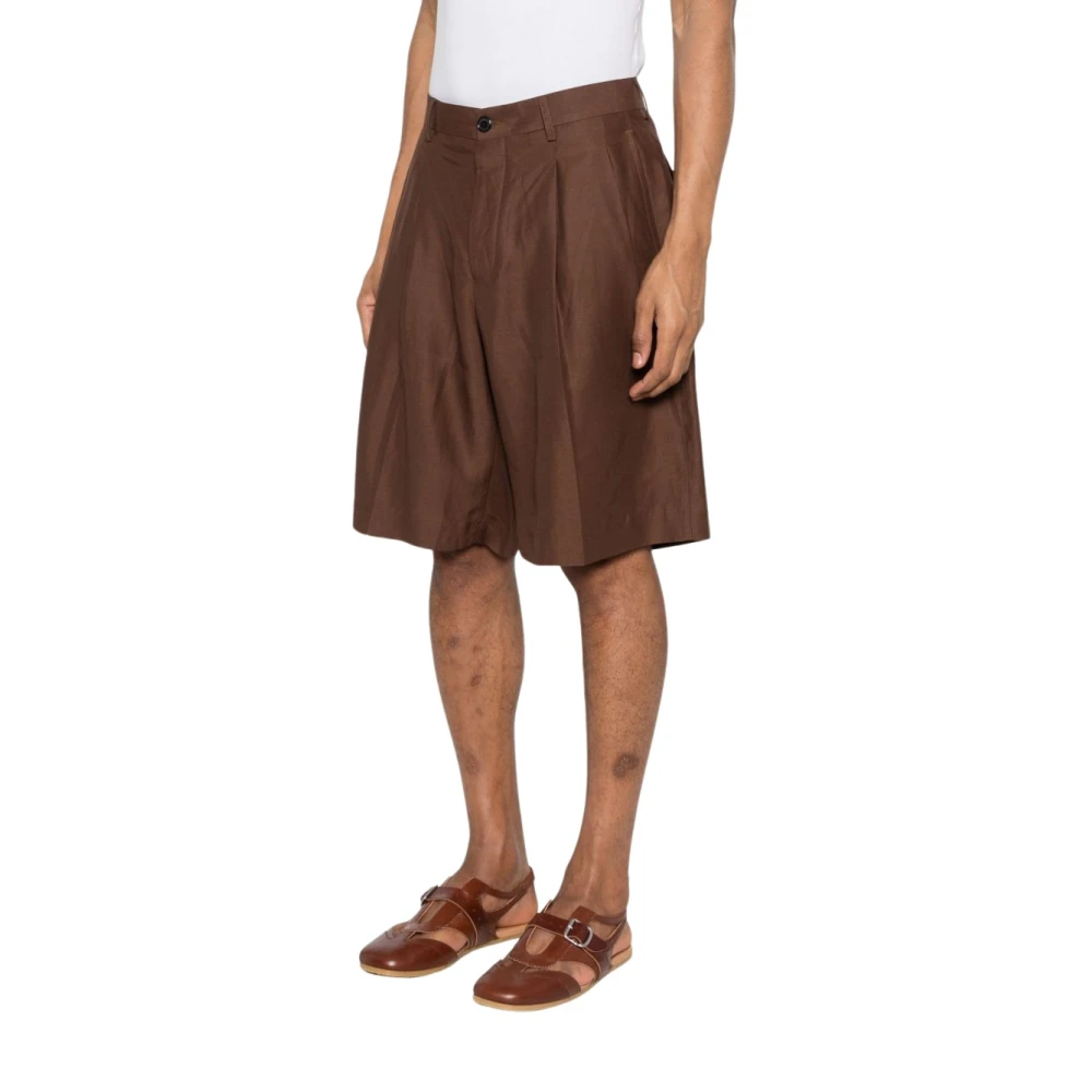 Laneus Mannelijk Bruin Korte Broeken Heren, S, Short Shorts