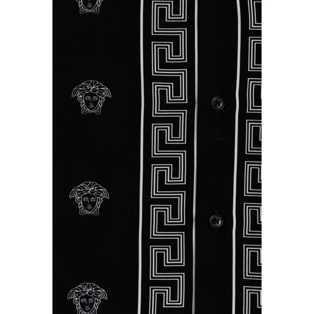 Versace Gestreept overhemd Black Unisex