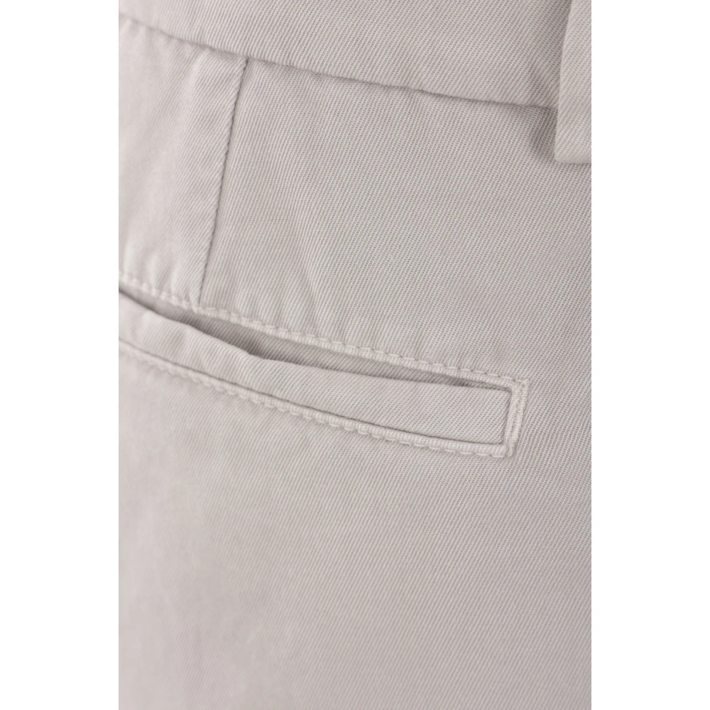 BRUNELLO CUCINELLI Grijze Katoenen Vrijetijdsbroek Beige Heren