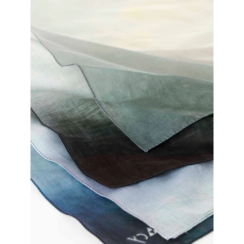 Our Legacy Lichtgewicht Voile Vierkante Sjaal Blue Heren