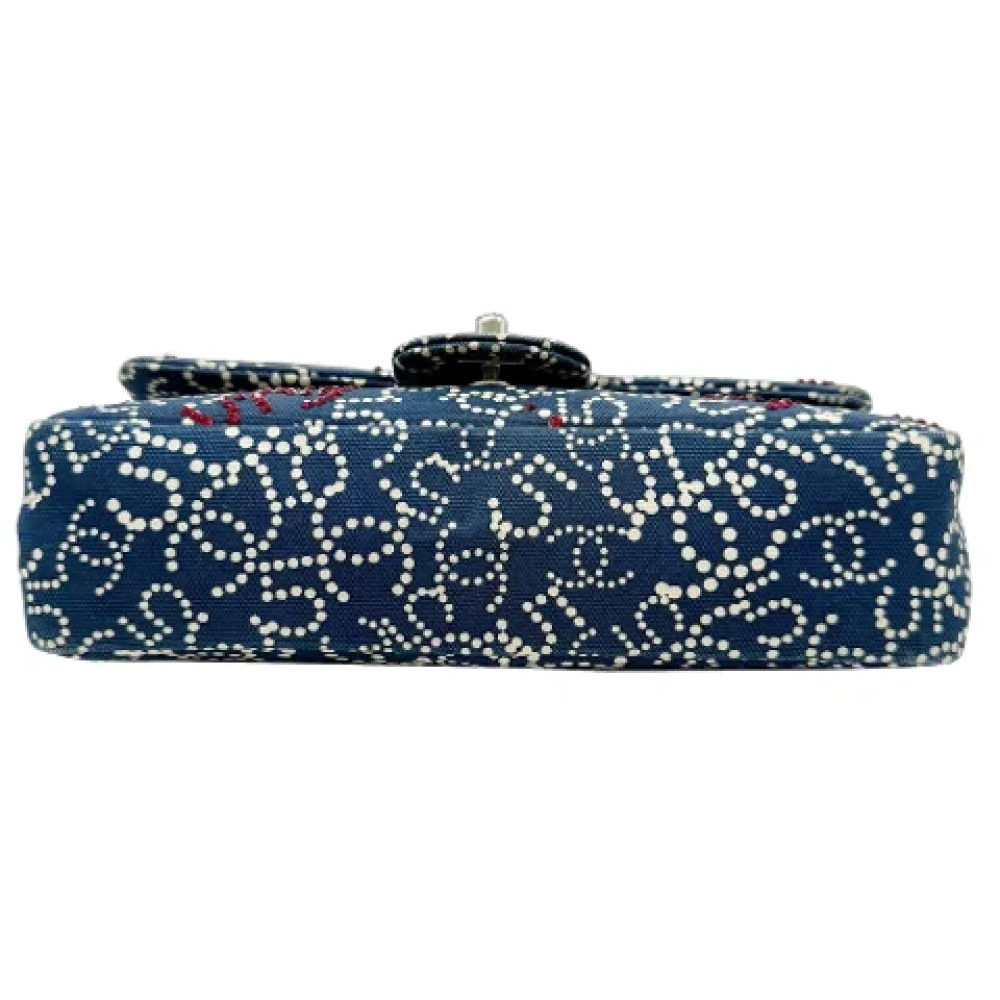 Chanel Vintage Pre-owned Cotton chanel-bags Blue Dames