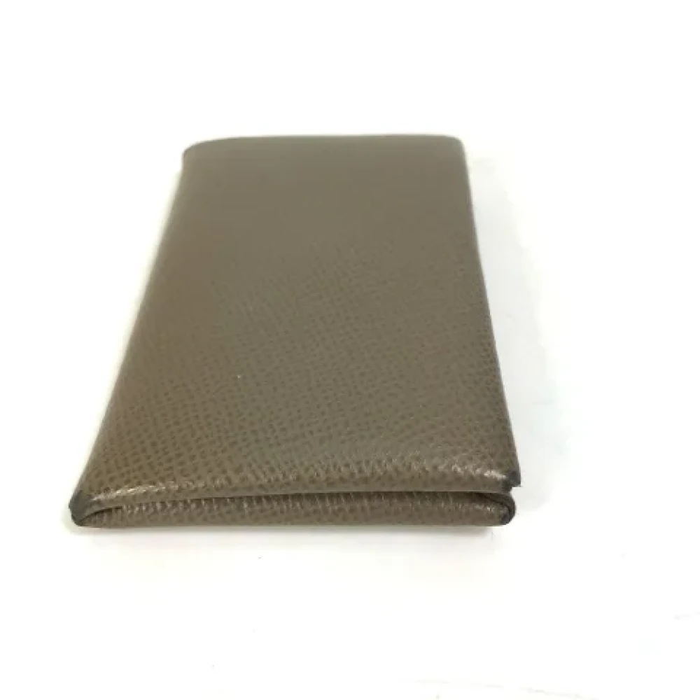 Hermès Vintage Pre-owned Leather home-office Gray Dames
