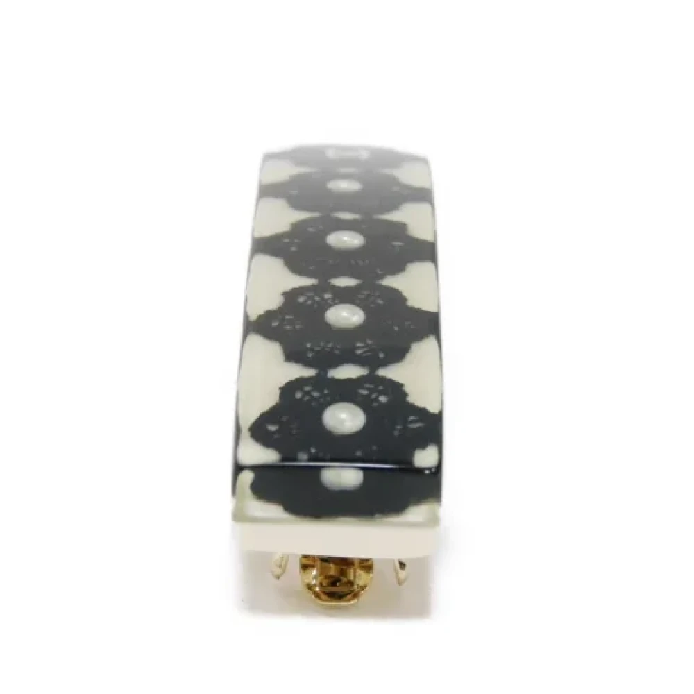 Chanel Vintage Pre-owned Canvas hair-accessories White Dames