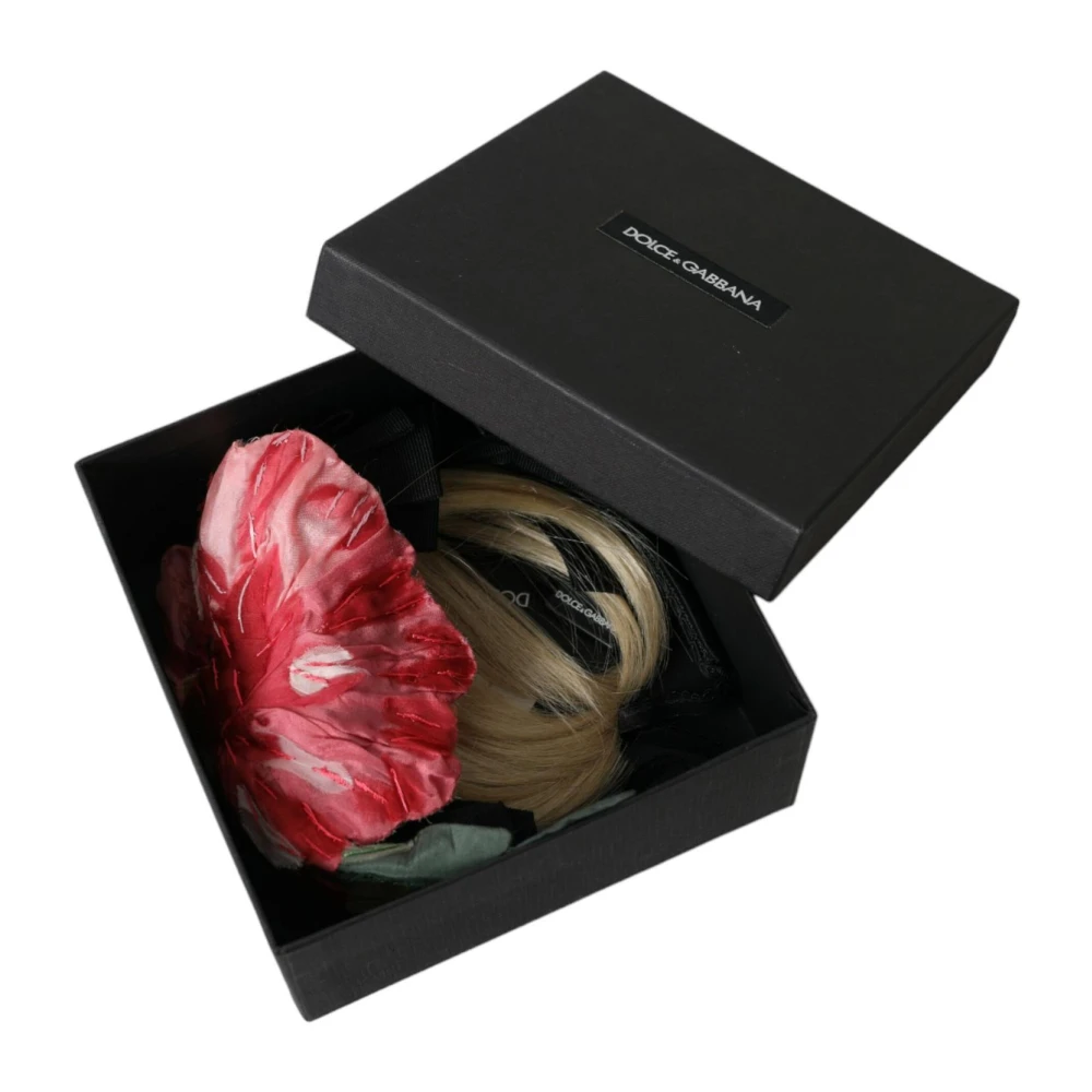 Dolce & Gabbana Zwart Viscose Haar Diadeem Hoofdband Multicolor Dames