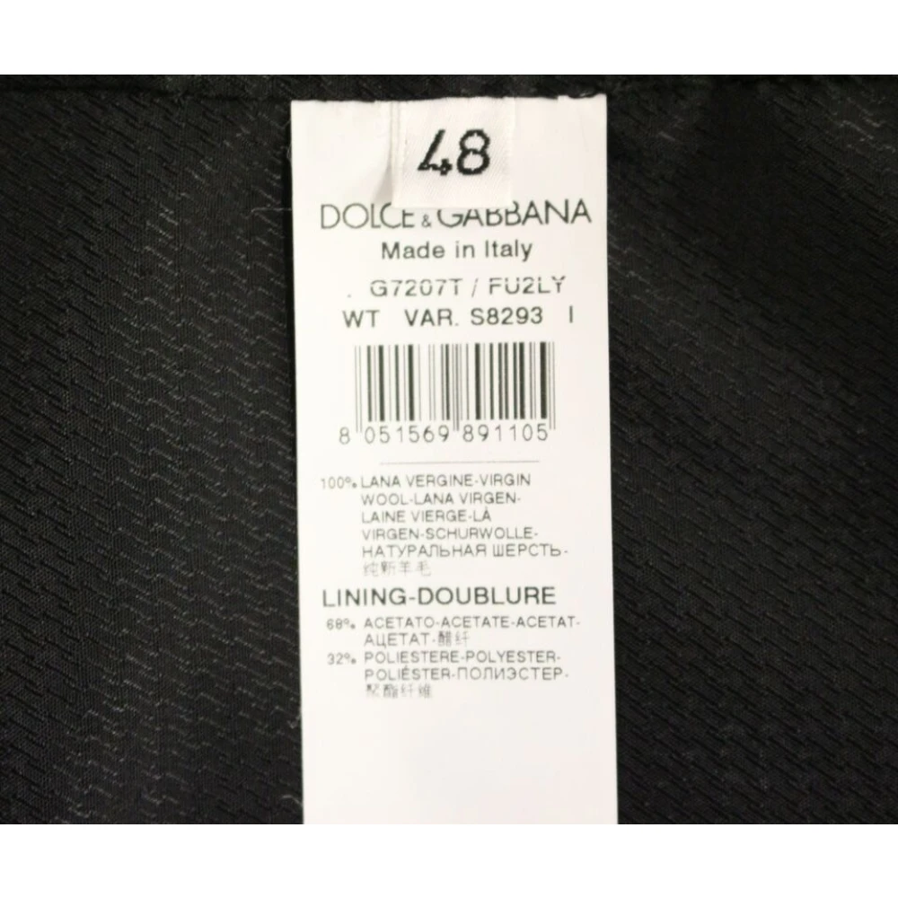 Dolce & Gabbana Grijze wollen vest elegante stijl Gray Heren