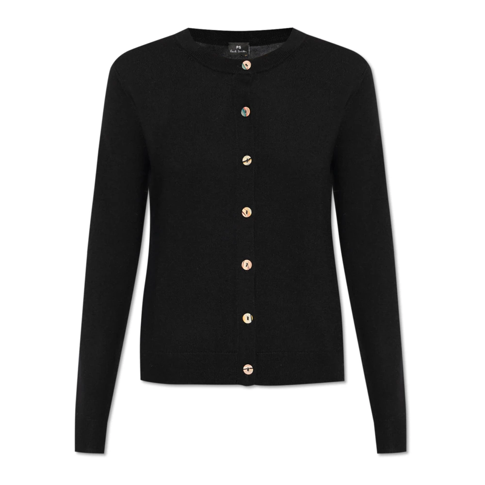 PS By Paul Smith Knoop Cardigan Black Dames