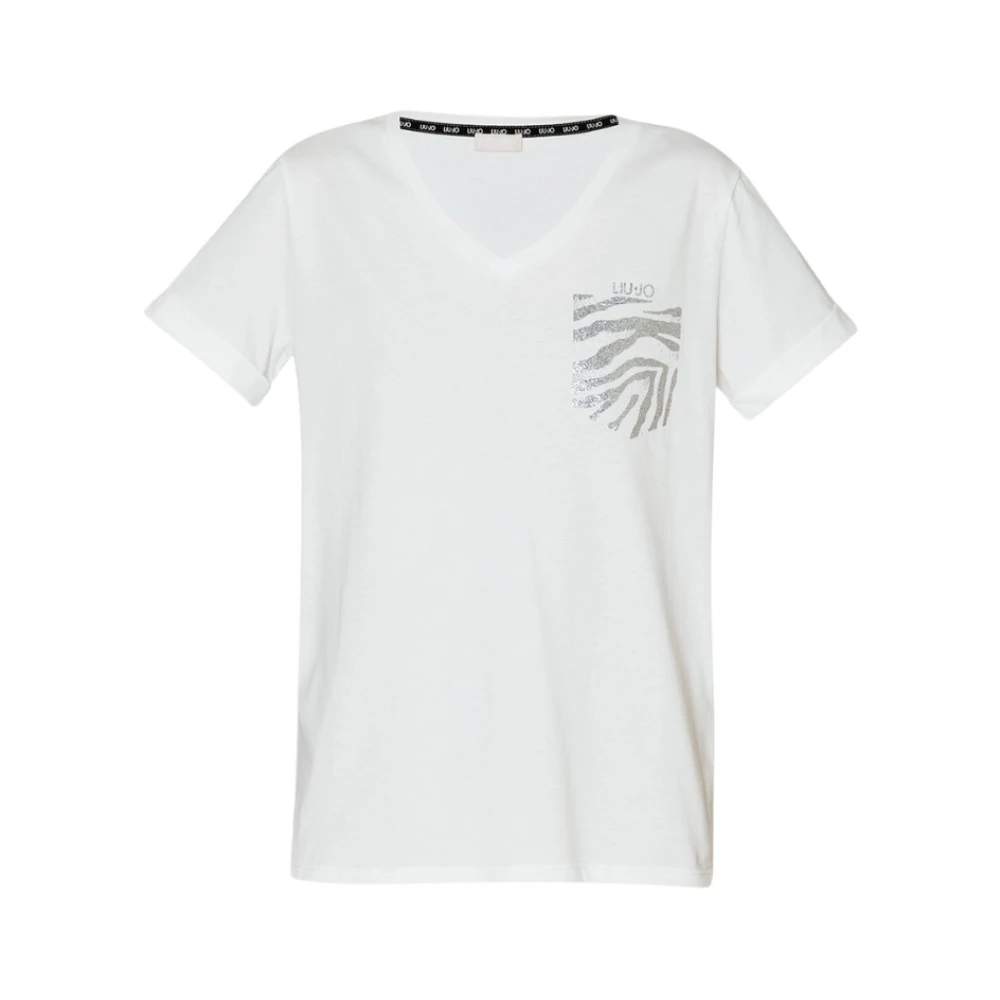 Liu Jo T-shirt met strass White Dames