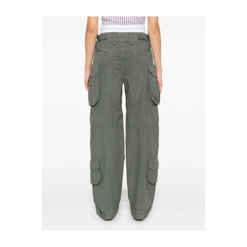 alexander wang Verde Broek voor Vrouwen Ss25 Green Dames