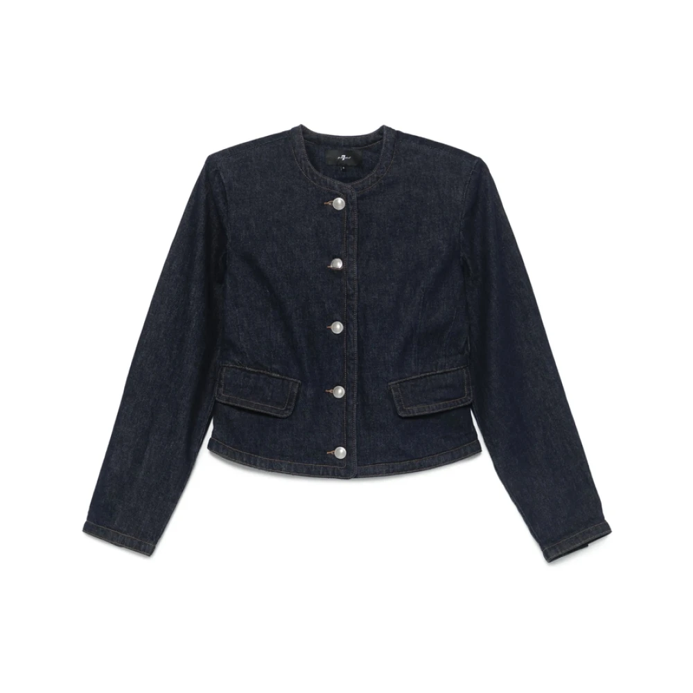 Jackets > Denim Jackets - - 7 For All Mankind - Modalova