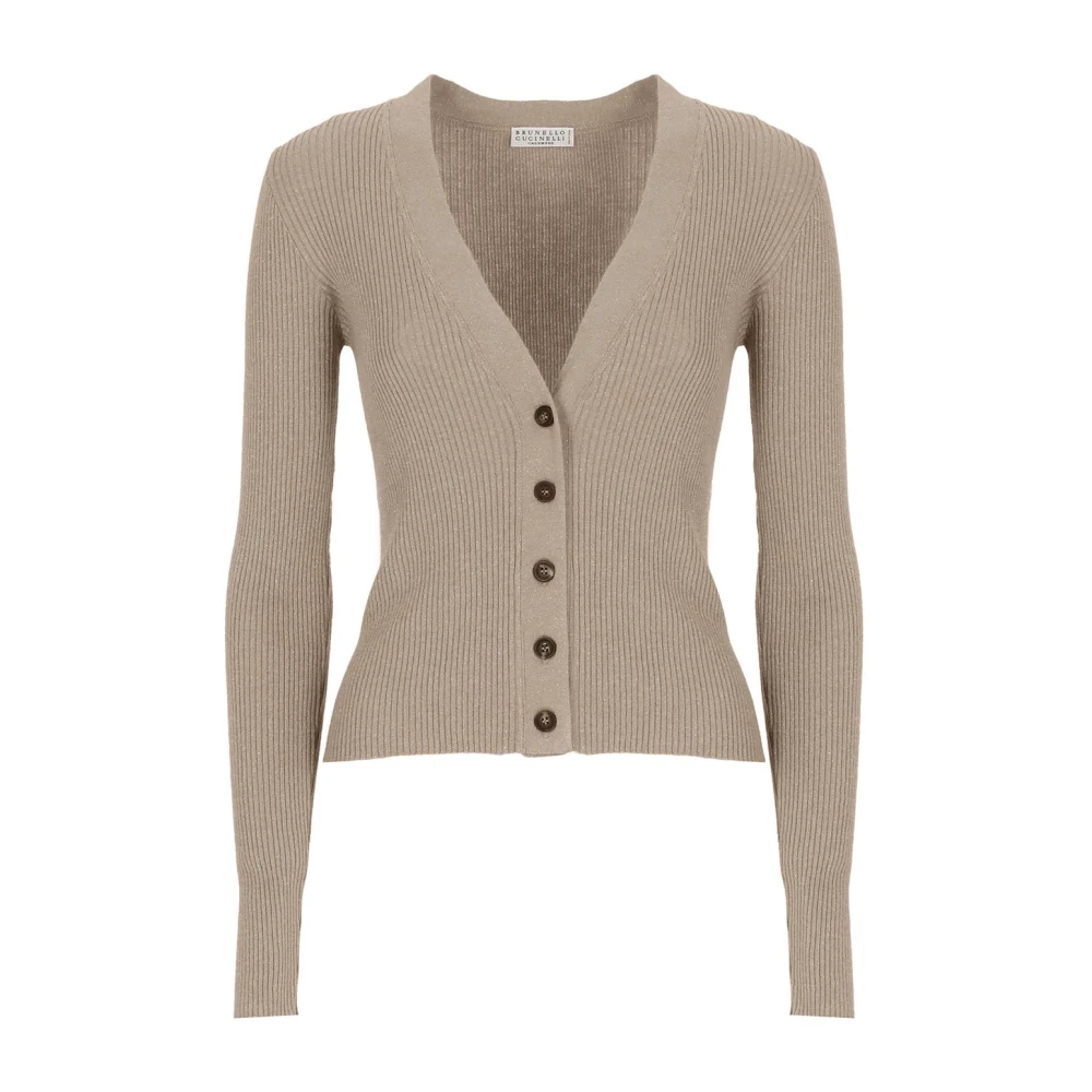 BRUNELLO CUCINELLI Kasjmier Vest Klassieke Stijl Beige Dames