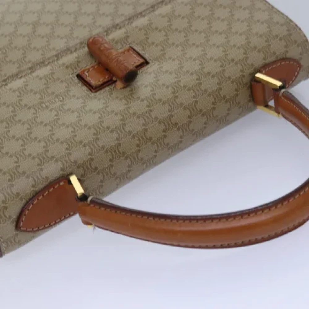 Celine Vintage Pre-owned Canvas celine-bags Beige Dames