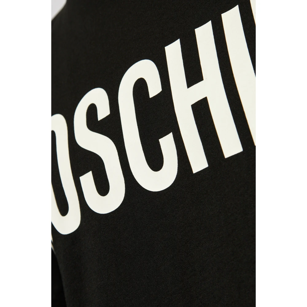 Moschino T-shirt met logo Black Heren