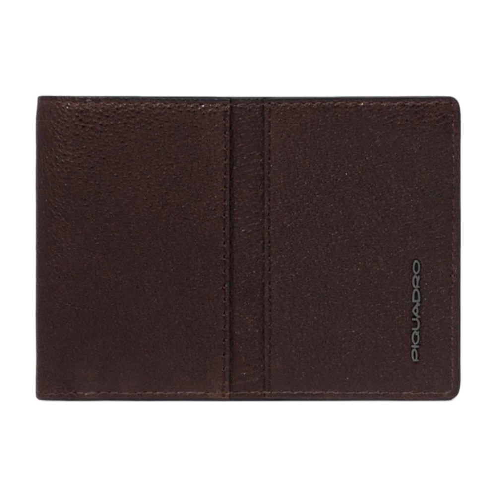 Piquadro Bruin leren portemonnee met RFID-bescherming Brown Heren