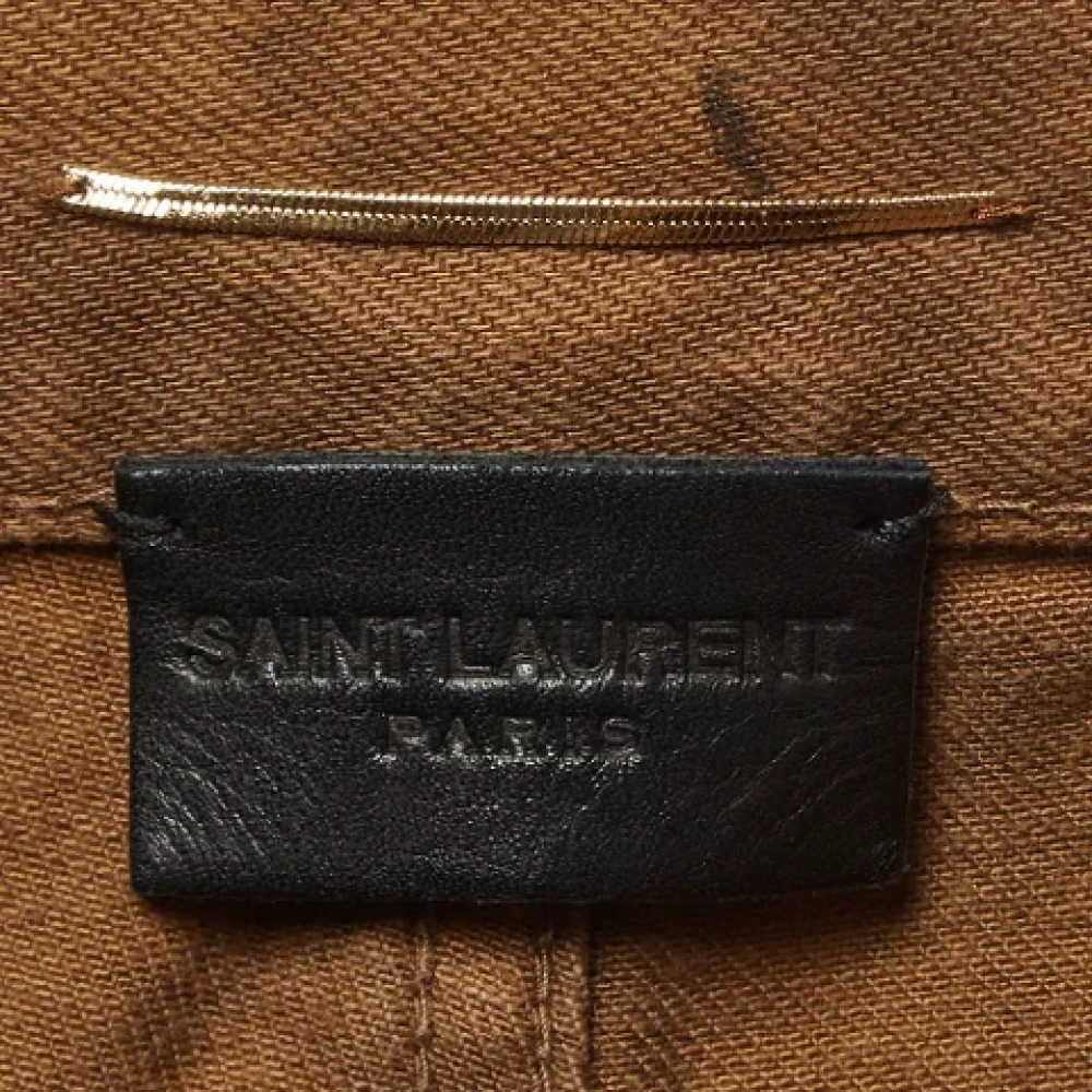 Yves Saint Laurent Vintage Pre-owned Denim jeans Brown Dames