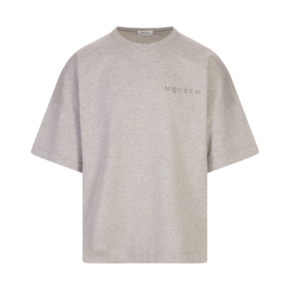 Tシャツ・カットソー alexander mcqueen Two-tone cotton t-shirt Men's McQueen-T-Shirt in Green | Alexander McQueen US