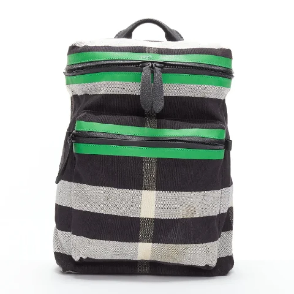 Burberry Vintage Pre-owned Fabric backpacks Green Dames
