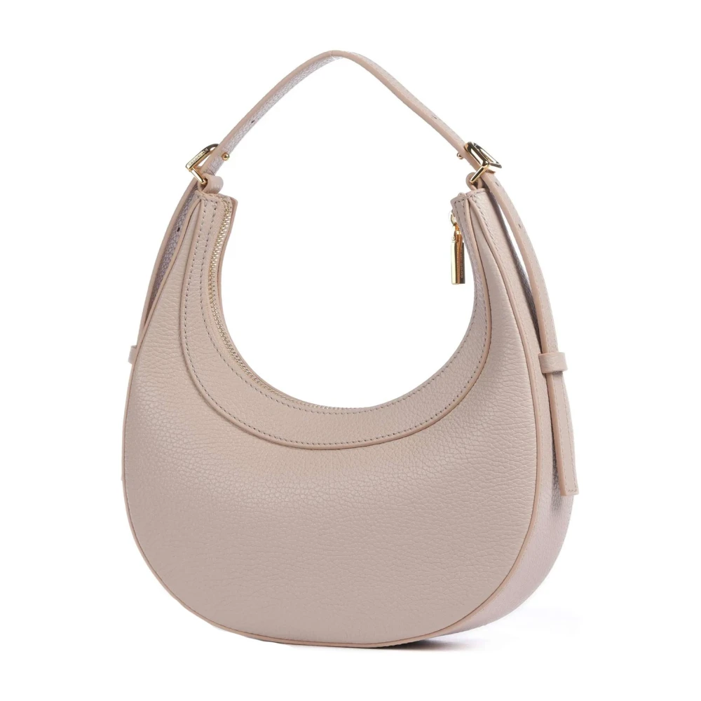Coccinelle Schouder Crossbody Tas van Graanleer Pink Dames