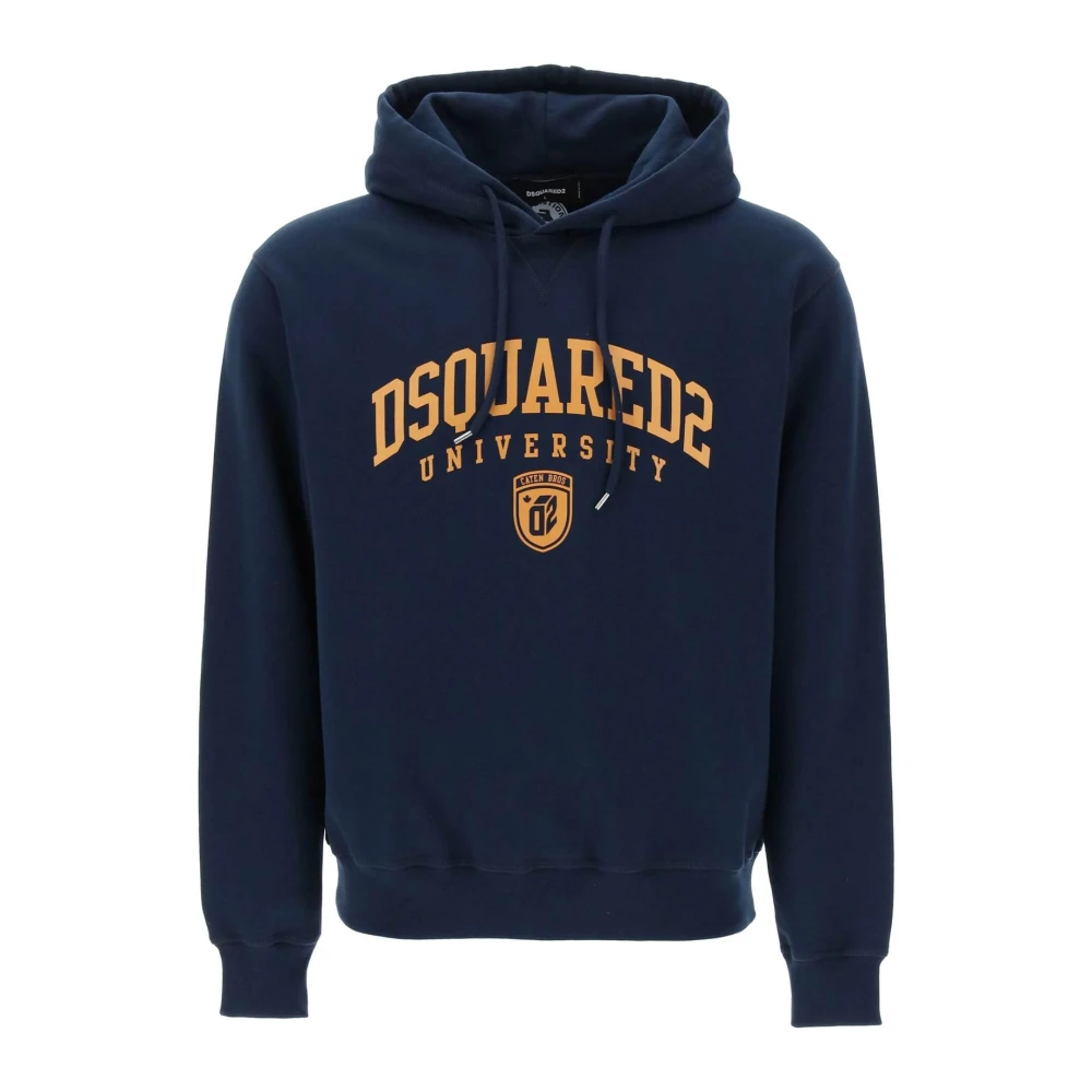 Dsquared2 University Cool Fit Hoodie Blue, Herr
