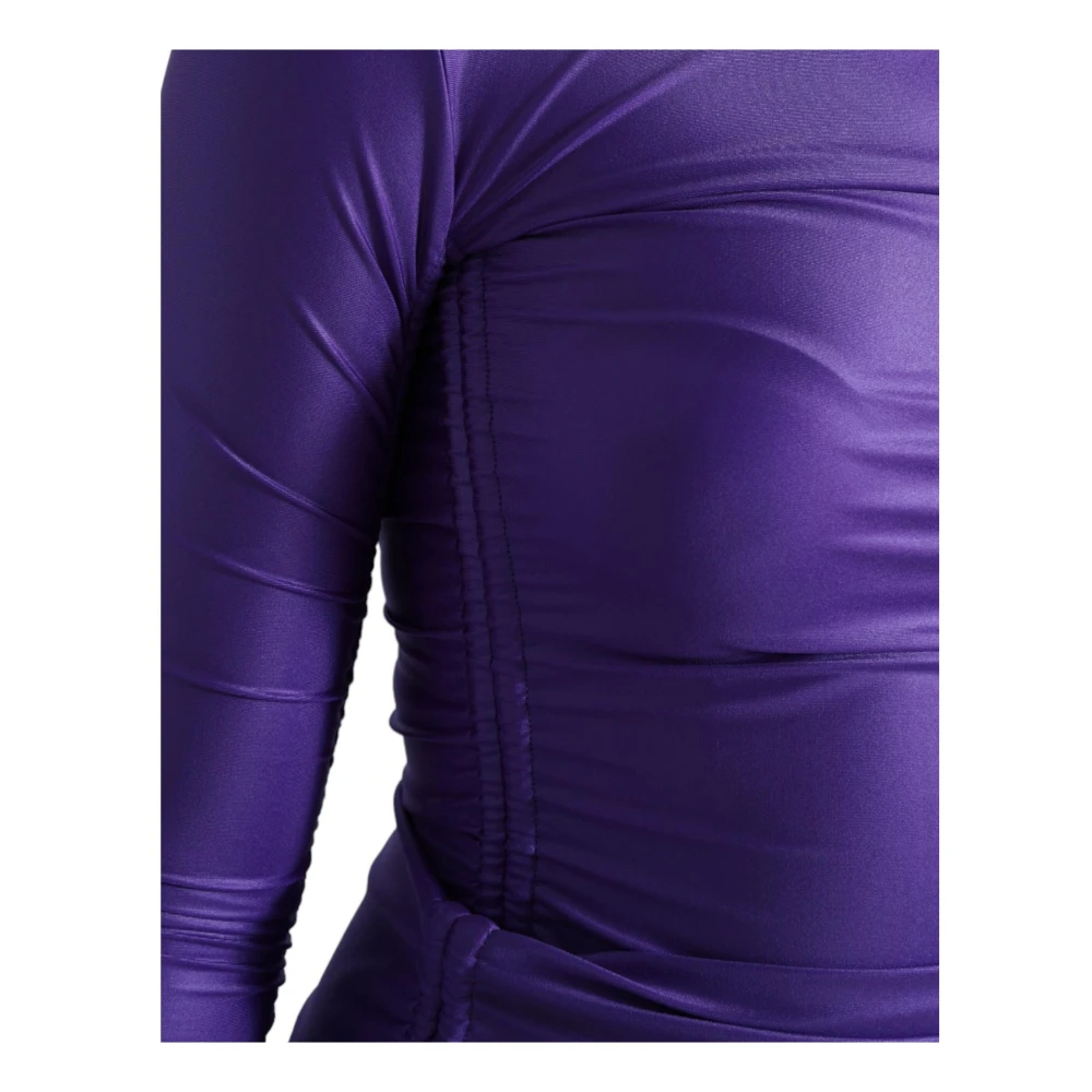 Dolce & Gabbana Long Sleeve Tops Purple Dames