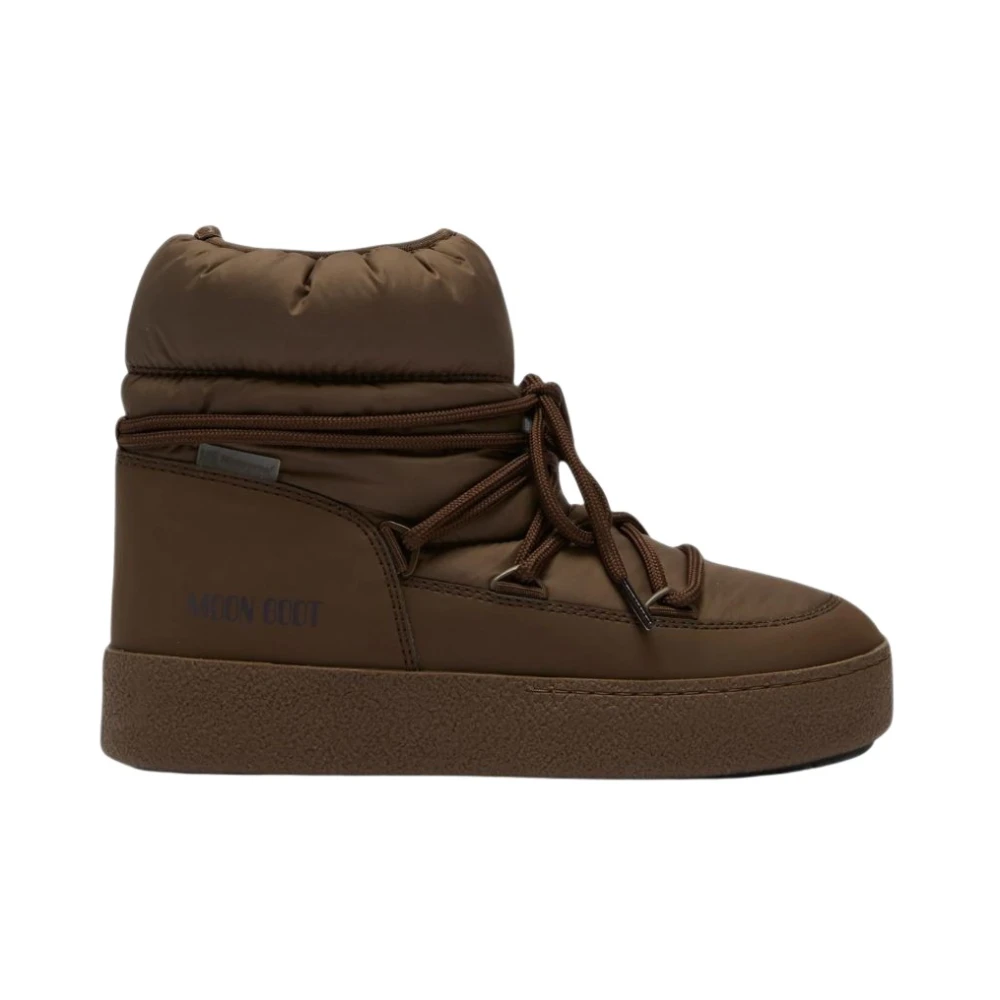 Moon Boot Ltrack Low Nylon Wp - Female - Winter Boots - Brown - 8 Uk - Shoes