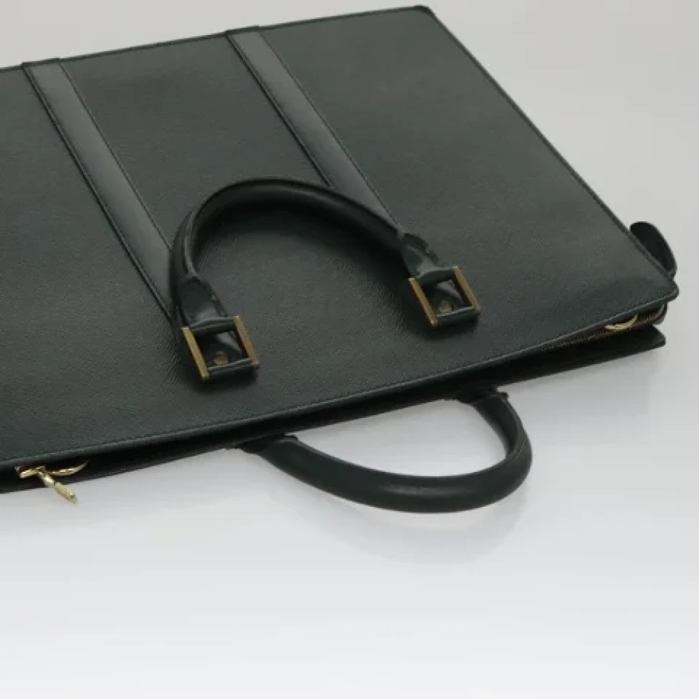 Louis Vuitton Vintage Pre-owned Leather briefcases Green Dames