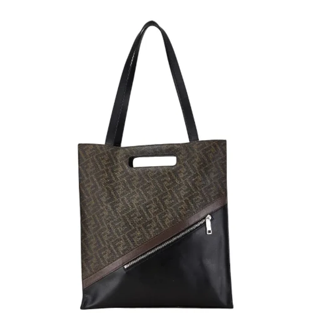 Fendi Vintage Pre-owned Canvas handbags Black Dames