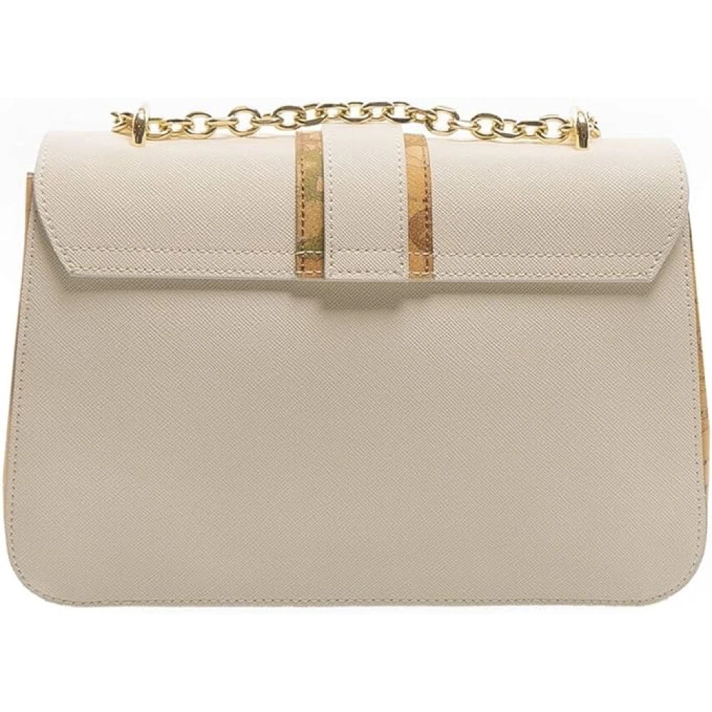 Alviero Martini 1a Classe Ivoor Geo Safari Schoudertas Beige Dames