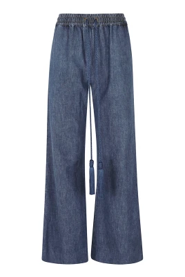 Tasseled High-Rise Bootcut Jeans