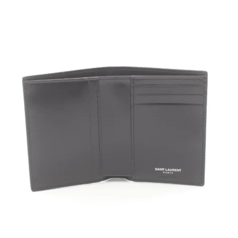 Yves Saint Laurent Vintage Pre-owned Leather wallets Black Heren