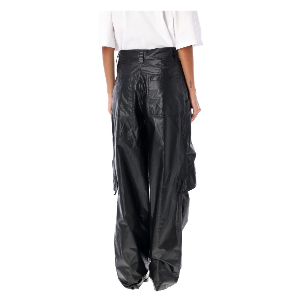 Isabel marant Zwarte Cargo Broek Divina Aw24 Black Dames