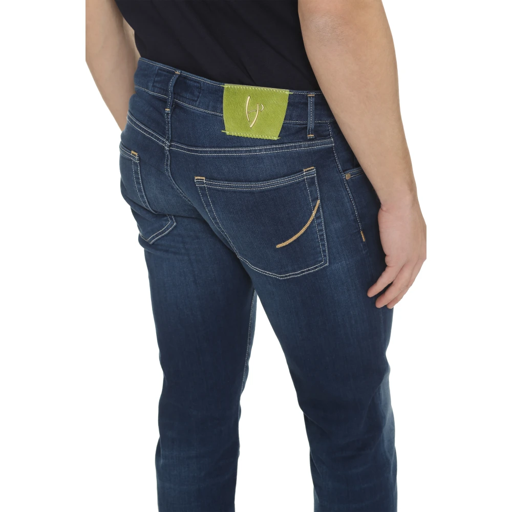 Hand Picked Klassieke Straight-Leg Jeans Blue Heren