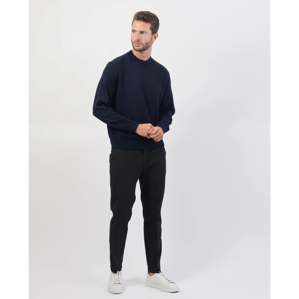 Armani Exchange Crewneck Sweater Blue Heren