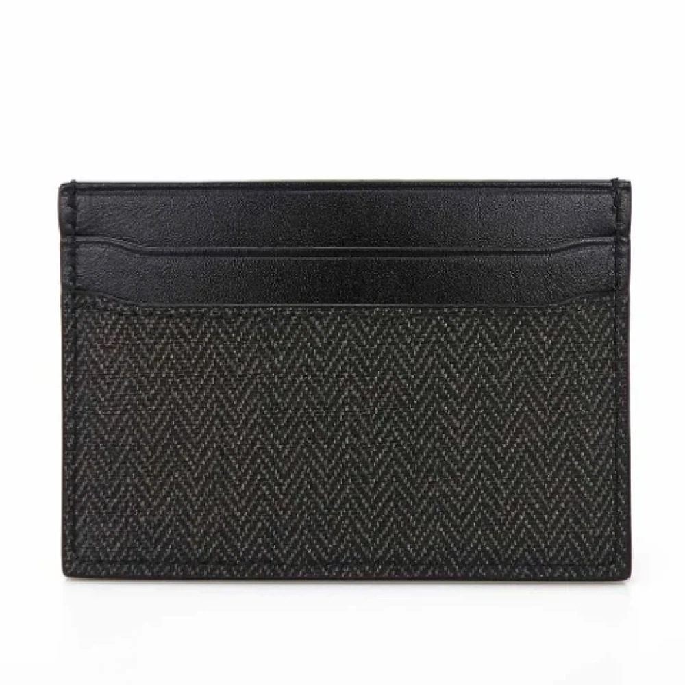 Bvlgari Vintage Pre-owned Leather wallets Black Heren