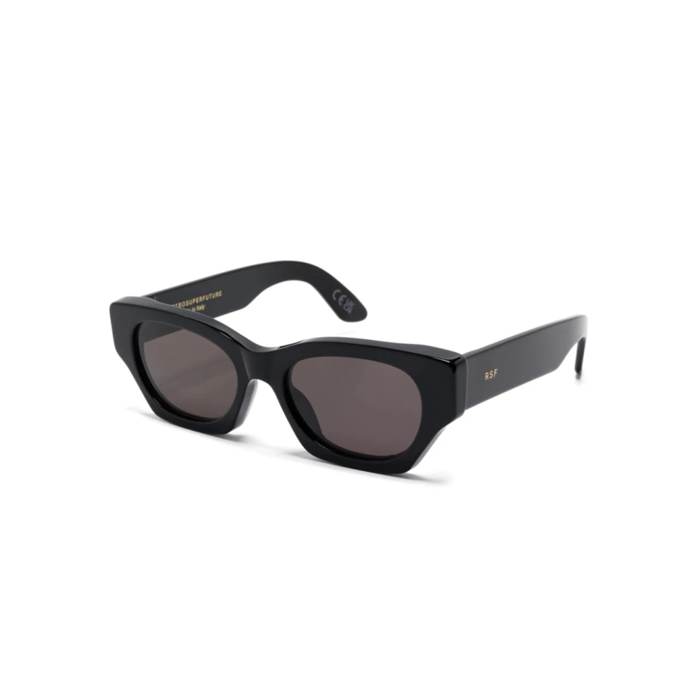 Retrosuperfuture Unisex Grey Uxs Tono Black Sunglasses Acetate Black Cat Eye Normal - Image 2