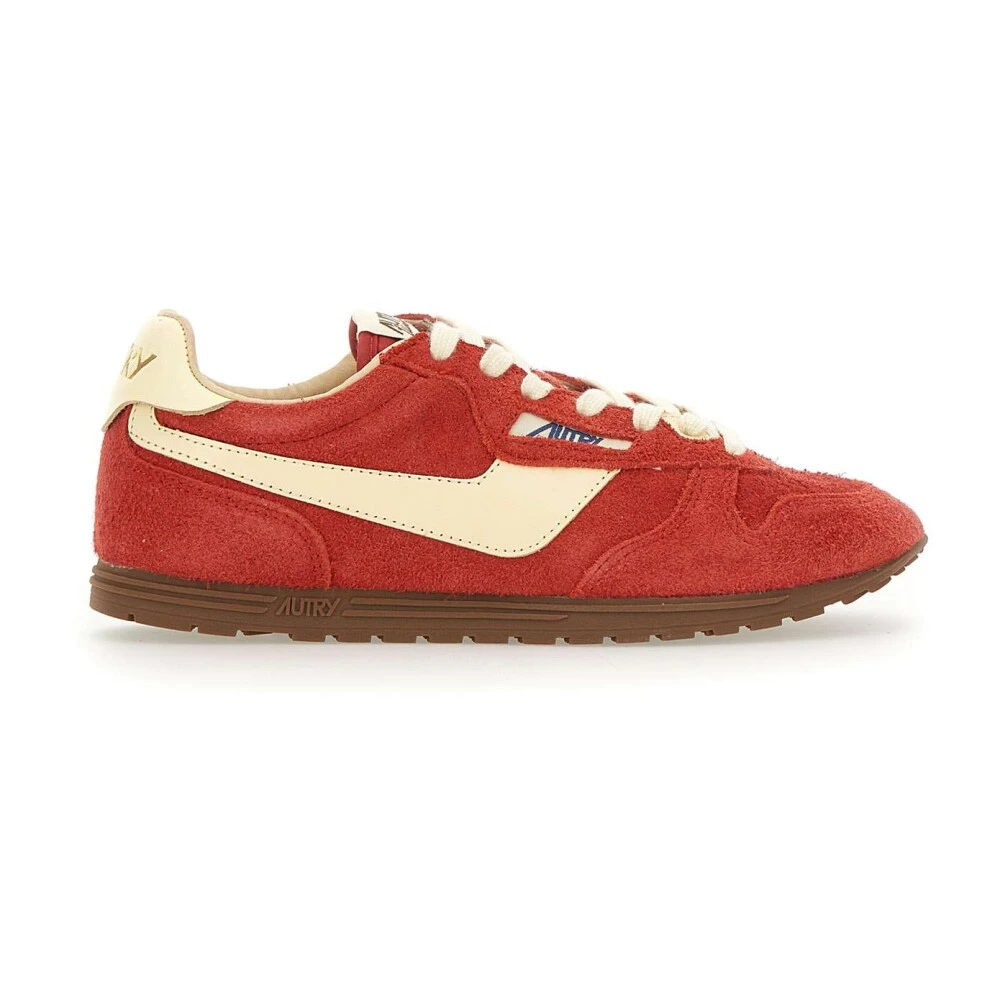 Autry Women's Red Sneakers, 6 Uk, Windspin Trainers