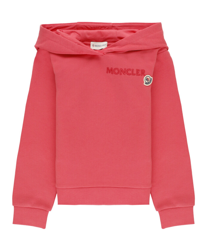 fille-fuchsia-sweat-a-capuche-en-coton
