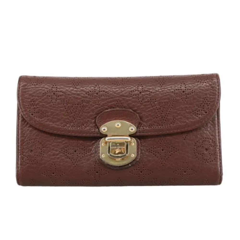Louis Vuitton Vintage Pre-owned Leather wallets Brown Dames