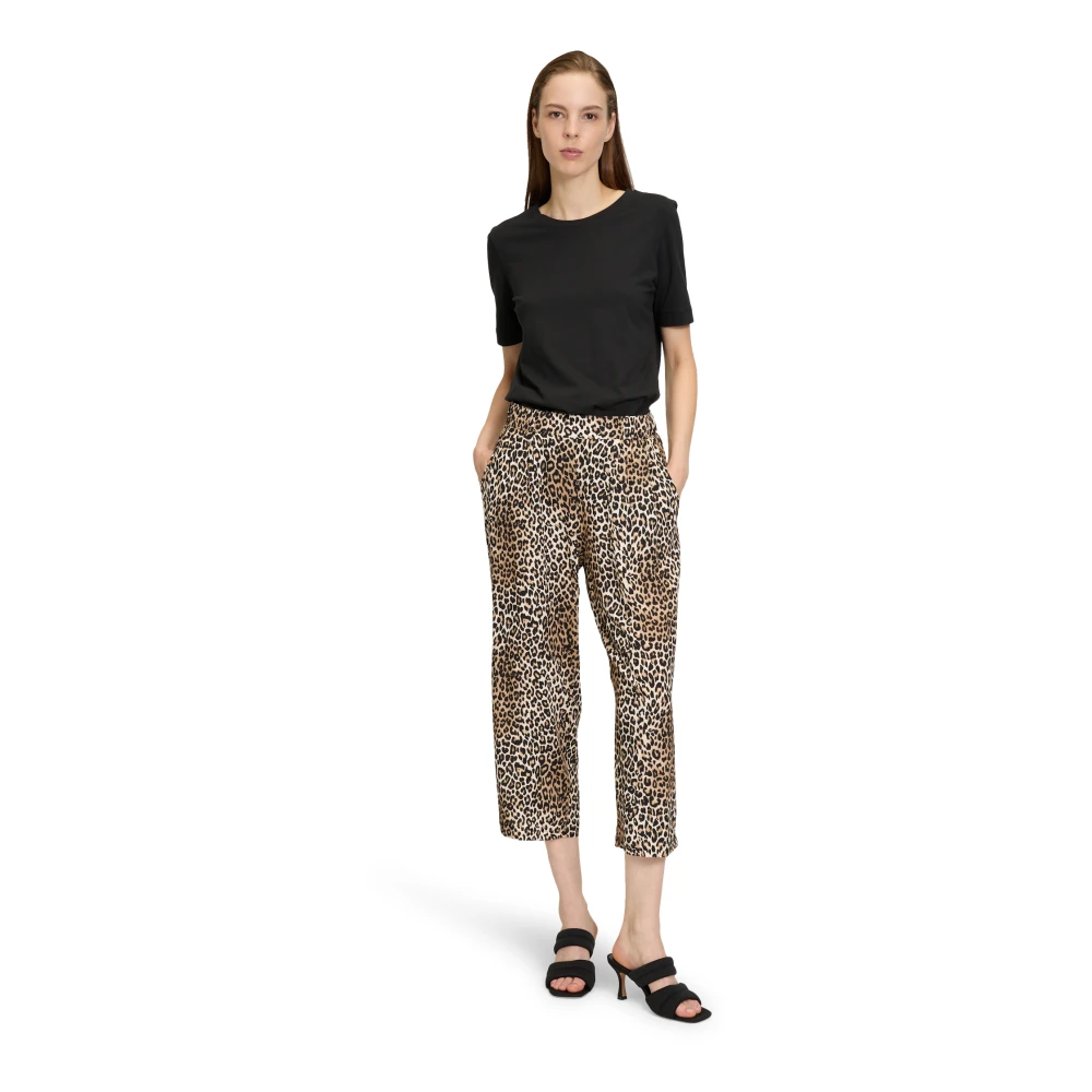 Betty Barclay Relaxed Fit gestippelde broek Multicolor Dames