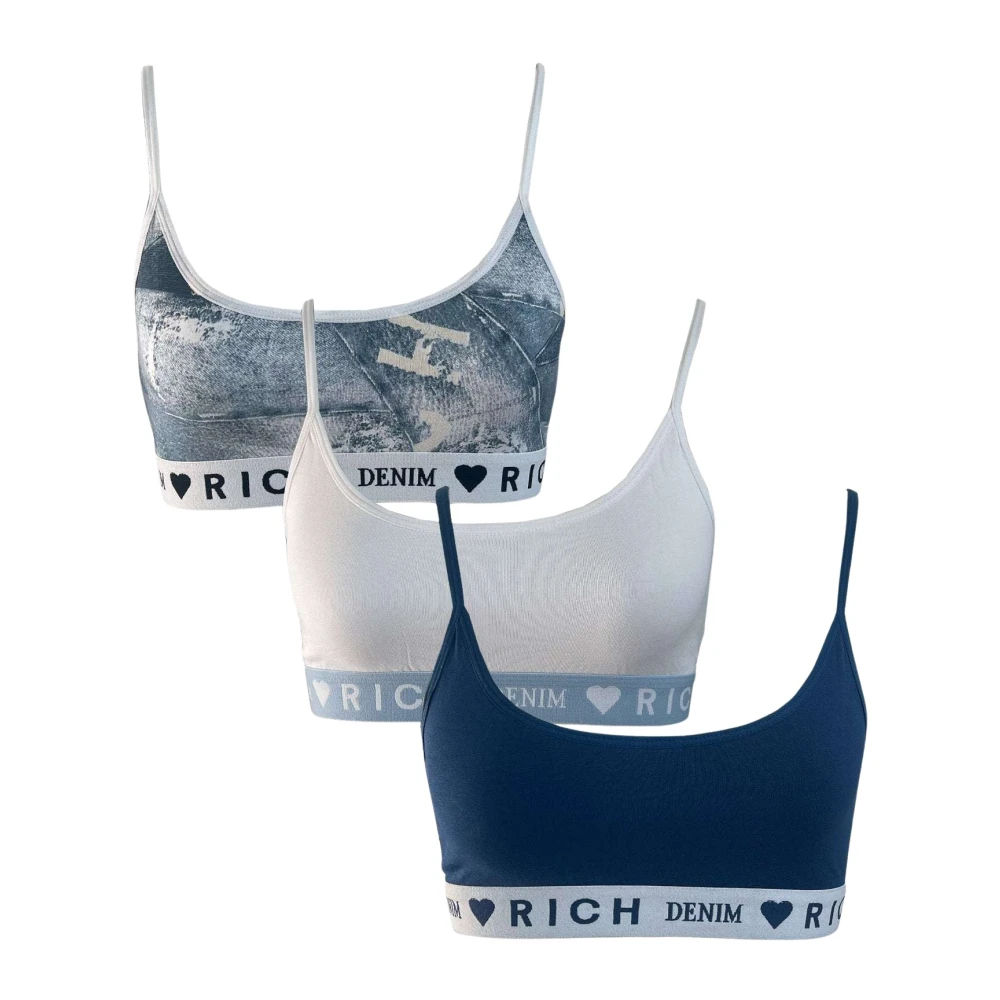 John Richmond Tripack denim bandeau bh's Multicolor Dames