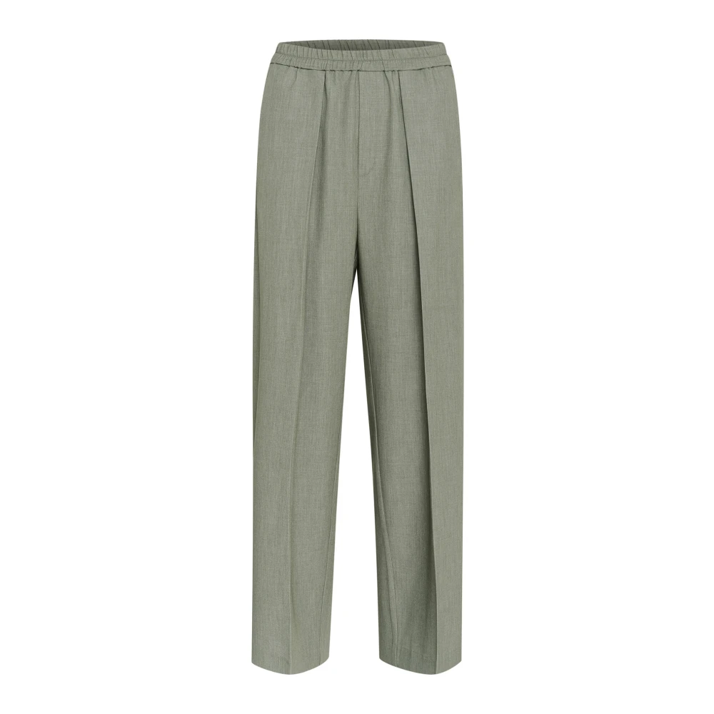 InWear Wijde Pull-On Broek Agave Green Melange Green Dames
