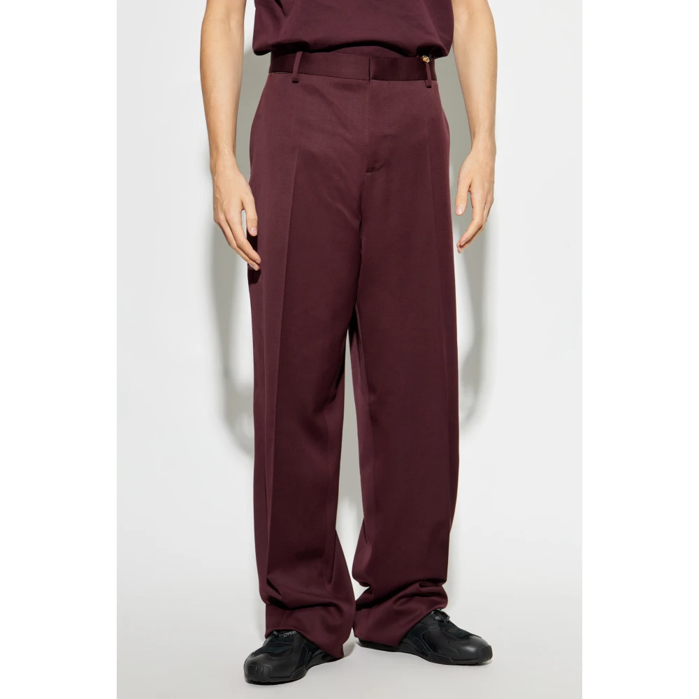 Versace Geplooide broek Red Heren