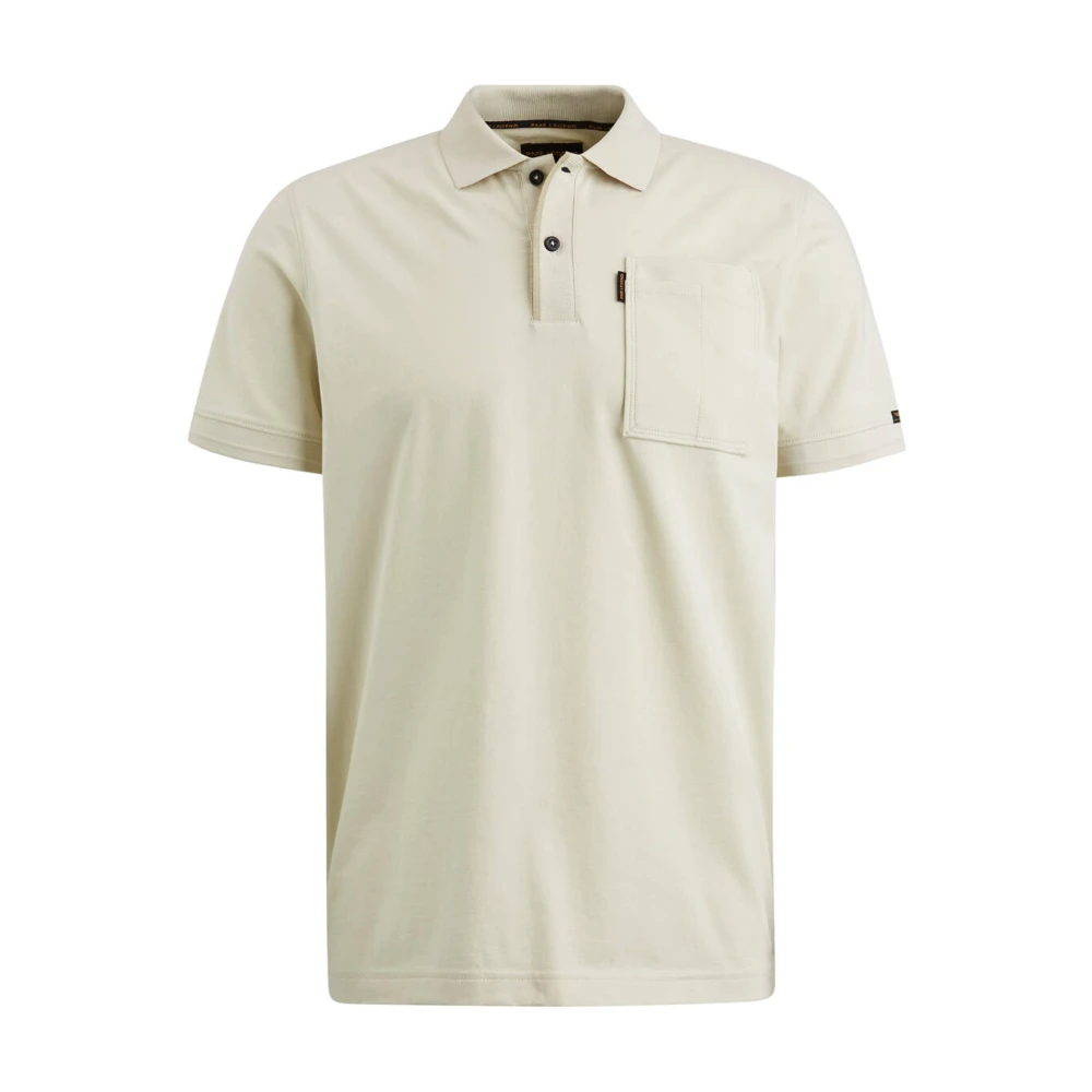 PME LEGEND Heren Polo's & T-shirts Short Sleeve Polo Stretch Jersey Beige