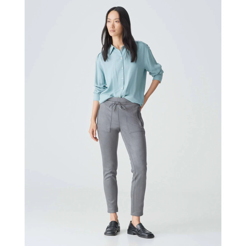 Opus Cargo Broek Elvina Stijl Gray Dames