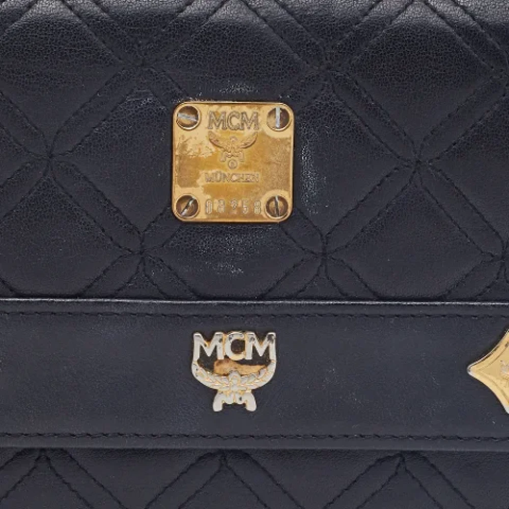 MCM Pre-owned Leather wallets Black Dames