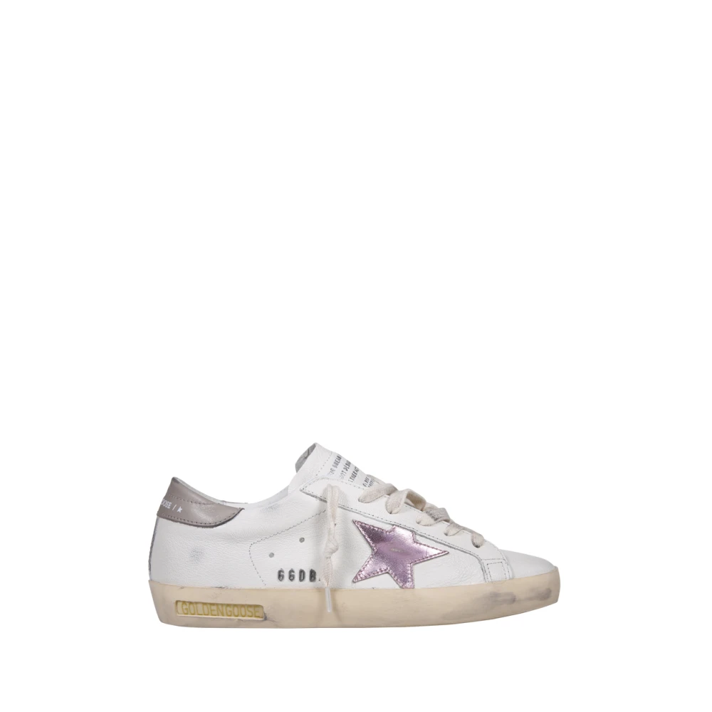 Golden Goose Women's White/Golden Super-Star Nappa Upper