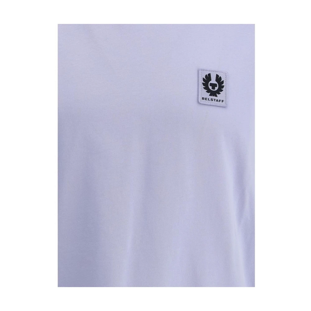 Belstaff Lila T-shirt met Monogram Patch Purple Heren