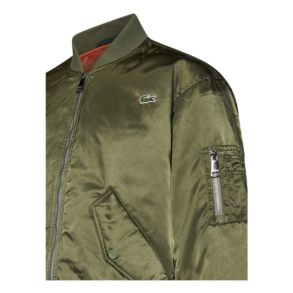 Lacoste Groene Waterdichte Bomberjack Aw24 Green Heren