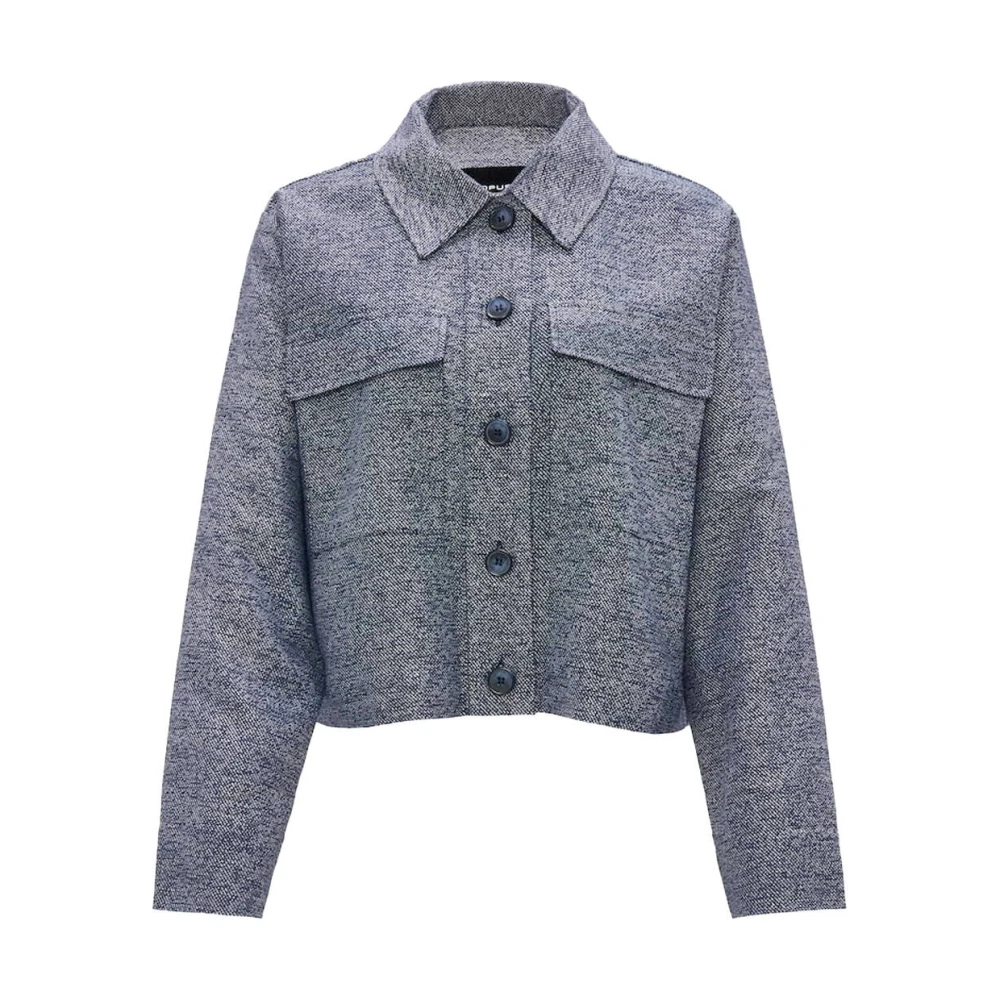 Opus Frisse Jas 10376312754306 Blue Dames